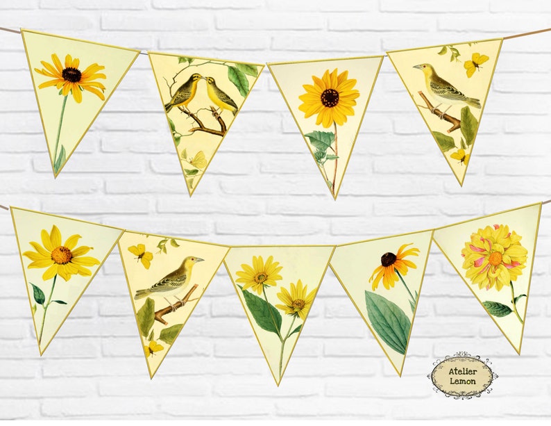 Flower charge banner pattern