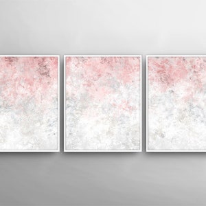 3 Poster Set, Set of 3  Painting Canvas Art ,3 Canvas Set,  Modern Wall Art, Blush pink wall art,Bedroom Art,Printable Canvas Set,Beige Pink