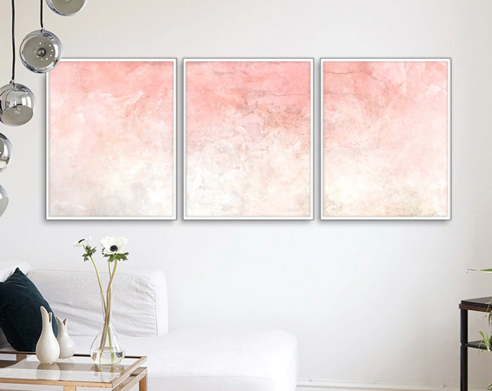 Blush Pink Decor Blush Pink Wall Art Blush Pink Etsy