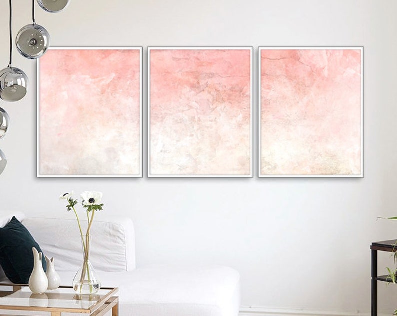 Blush Pink Decor Blush Pink Wall Art Blush Pink Etsy
