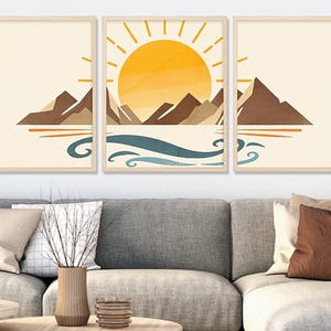 Boho Wall Art,Boho Decoration, Bohemian Sun Wall Art, Sun Decoration Art ,Rising Sun Boho,Wall Art, Boho Printable, Boho Art,Bedroom WallArt