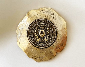 Broche Vintage Orena Paris Plaquée Or - Grand Format 62x48mm - Occasion