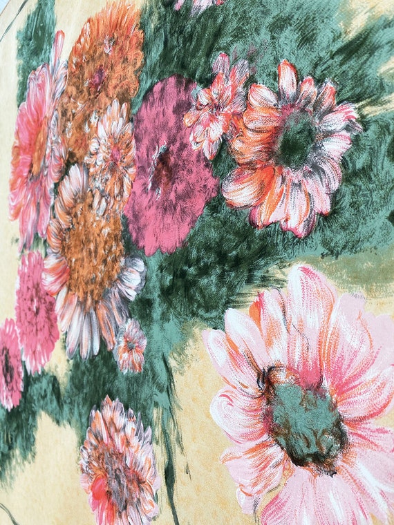 PIERRE BALMAIN Paris vintage silk scarf with flor… - image 3