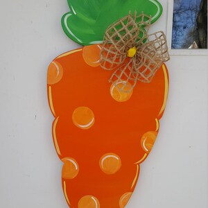 Easter Carrot door hang