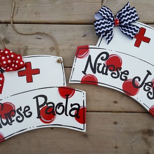 Nurse Hat door hang in any colors you want