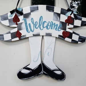 Alice In Wonderland Inspired 3D door hang with any saying you want