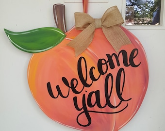 Summer Peach door hang