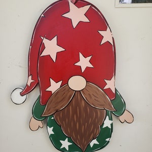 Christmas Gnome #4 door hang