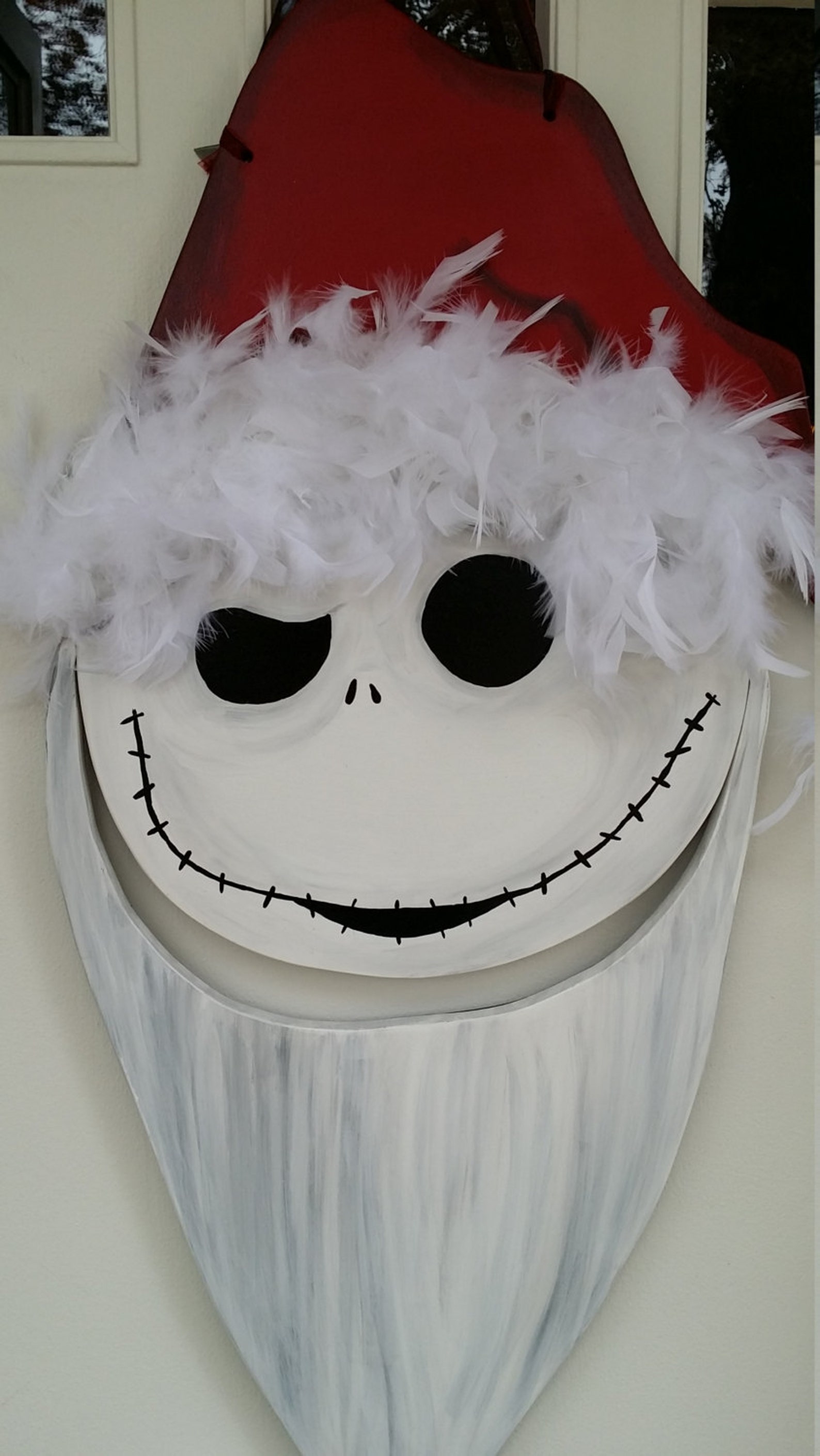 Jack Skellington Santa Door Hang Etsy