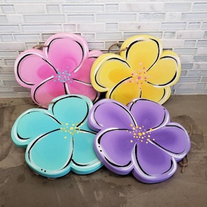 Colgante de flor de primavera de tamaño cubículo, elija entre 4 colores