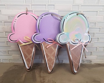 Cubicle Sized Ice Cream Cone hang in a variety of colors