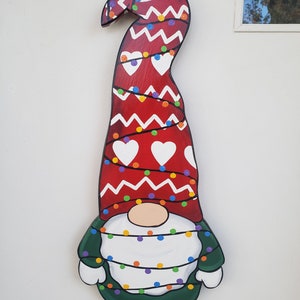 Christmas Gnome #6 door hang