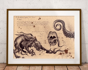 Medium - Shoggoth - Lovecraft Art Print