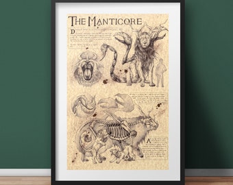 The Manticore - Persian Mythology Art Print