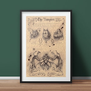 Large - Vampire - European Folklore Art Print