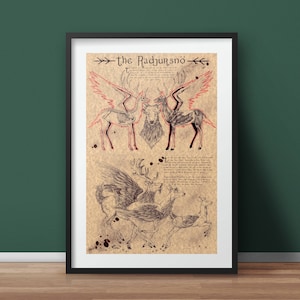 Large - Radjursnö - Original Creation Art Print