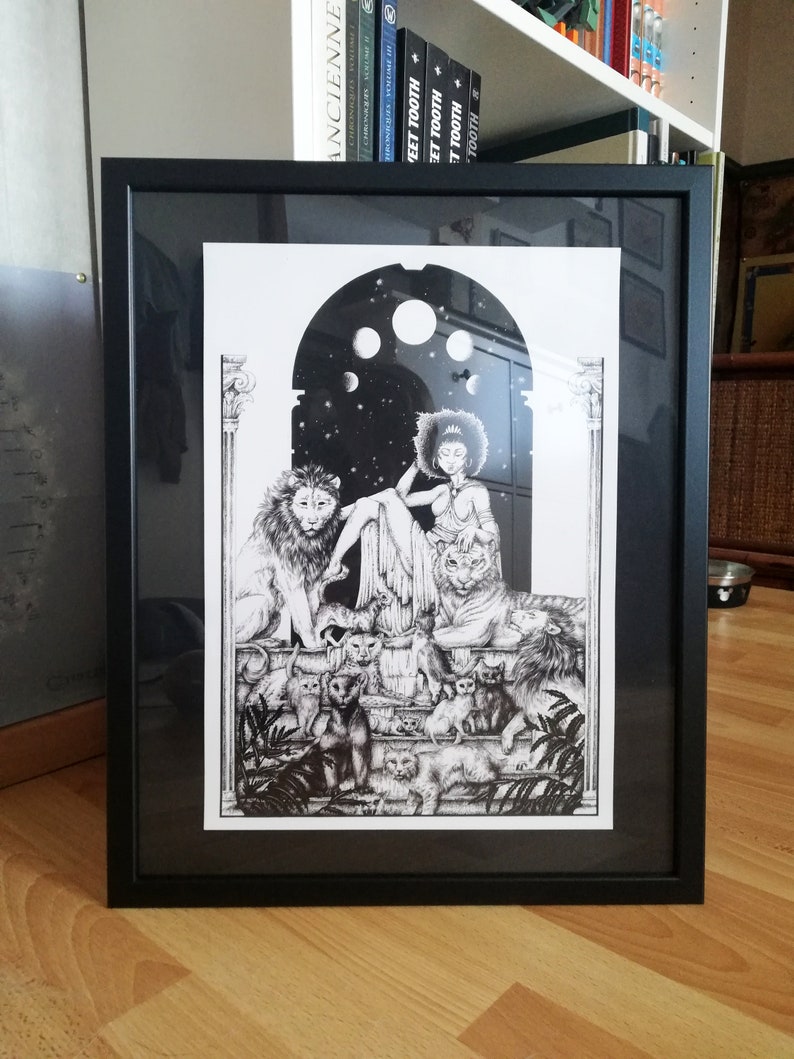 Large Baphomet Special Gold Art Print - Etsy