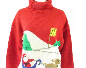 Vintage 90s Christmas Turtleneck 