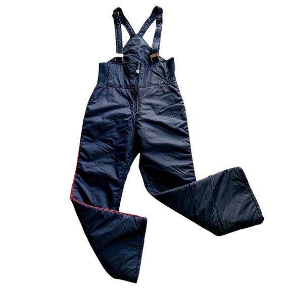 Vintage Skitique 80s Mens Snow Bib Ski Pants S Blue Nylon Adjustable Straps  -  Canada