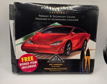 Prismacolor Premier 12 Count Art Markers Primary & Secondary Colors Set With Bonus Item