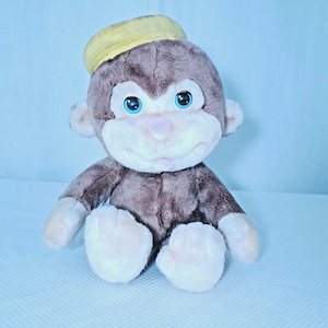 Hasbro Softies 1986 Vintage Googlies Monkey 10&quot; Peluche Peluche
