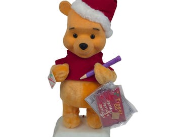Vintage 90s Winnie the Pooh Christmas Motion-ette Figurine Pencil