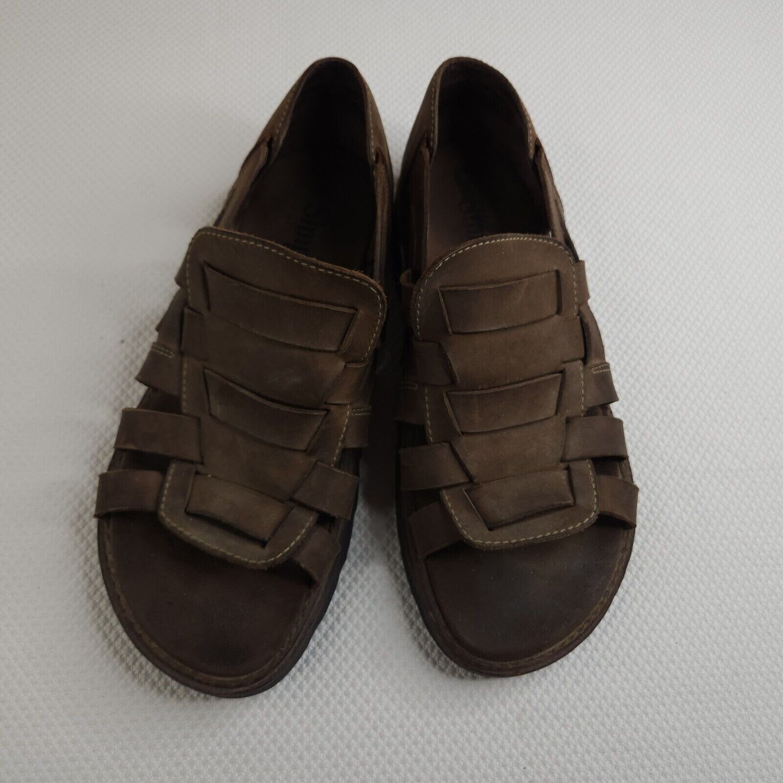 Vintage 90s Grunge Mens 12 Sandals Brown Fishman Simple Brand Lug Soles Vintage 90s Grunge Mens 12 Sandals Brown Fishman Simple  main image 4