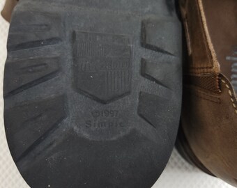 Vintage 90s Grunge Mens 12 Sandals Brown Fishman Simple  display picture 3