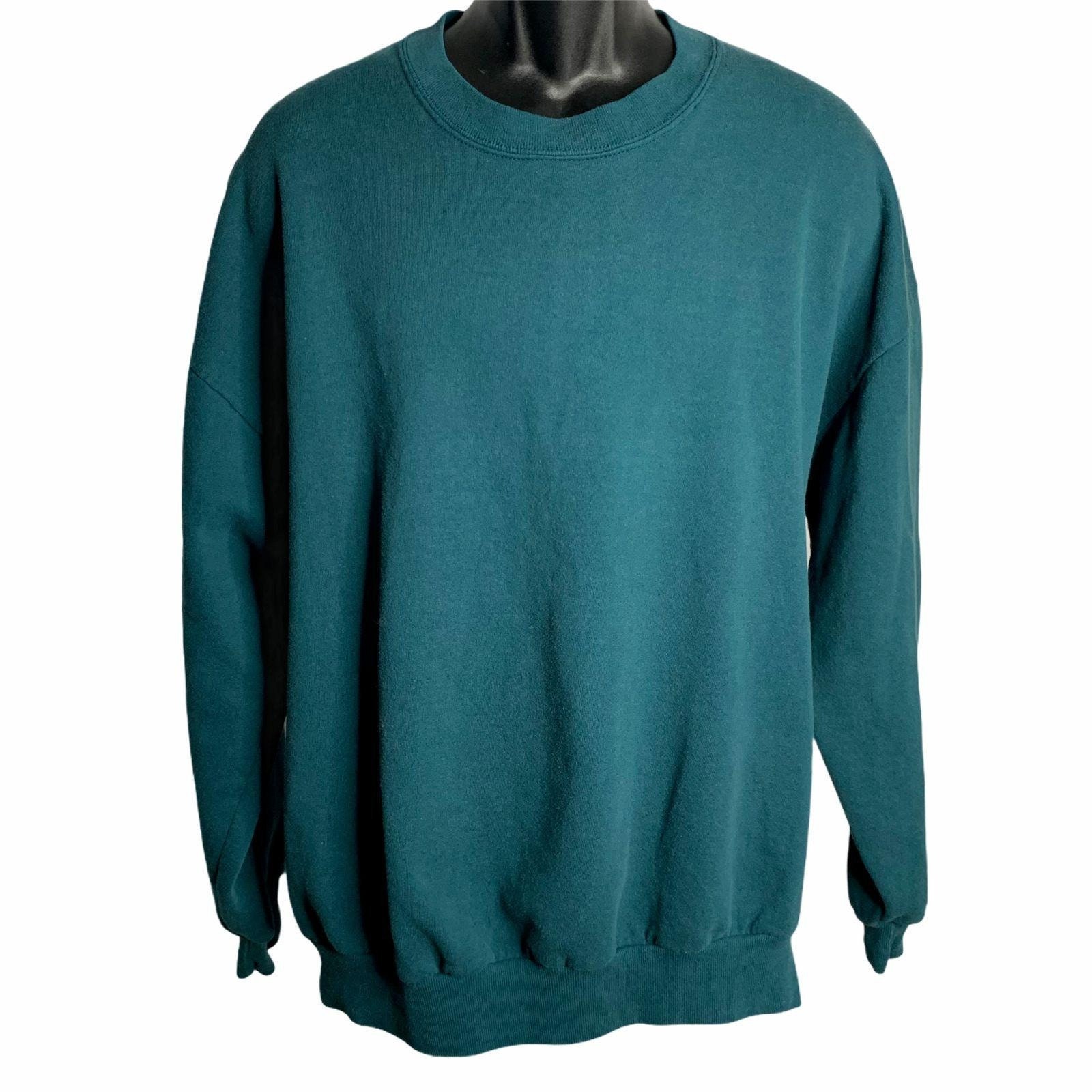 Vintage Crewneck Pullover Sweatshirt 3X Forrest Green Made USA - Etsy UK