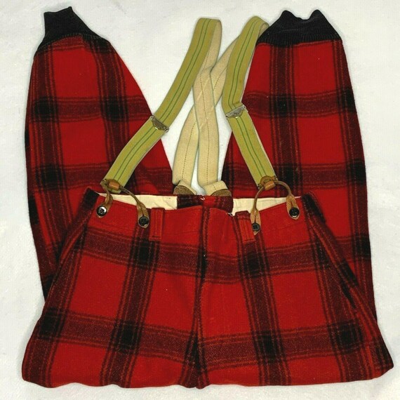 Vintage Wool Hunting Pants 32 Buffalo Plaid Genuin