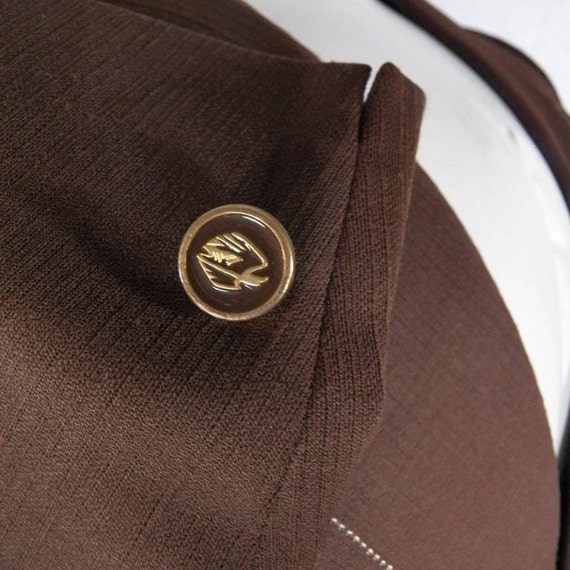 Vtg 1970's Brown Johnny Miller Sportcoat Blazer W… - image 2