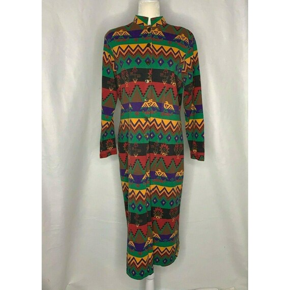 Vintage Southwestern Tunic Cardigan Duster XL Mult