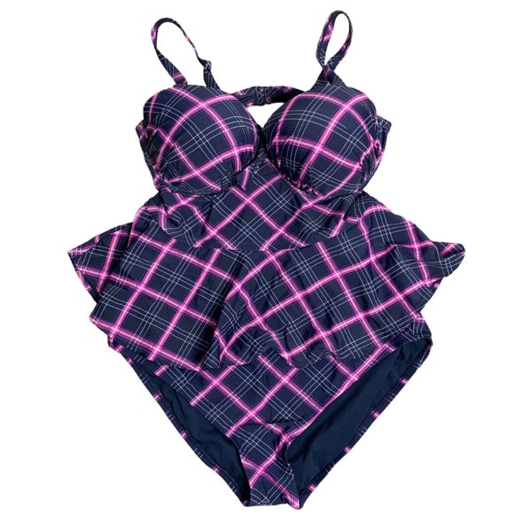 peplum tankini swimsuit