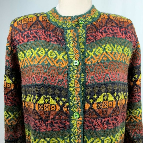Vintage Alpaca Connection Cardigan Sweater XL Wool