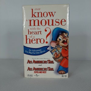An American Tail Fievel Goes West 2 Pack Movie CD Limited Edition VHS
