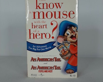 An American Tail Fievel Goes West 2 Pack Movie CD Limited Edition VHS