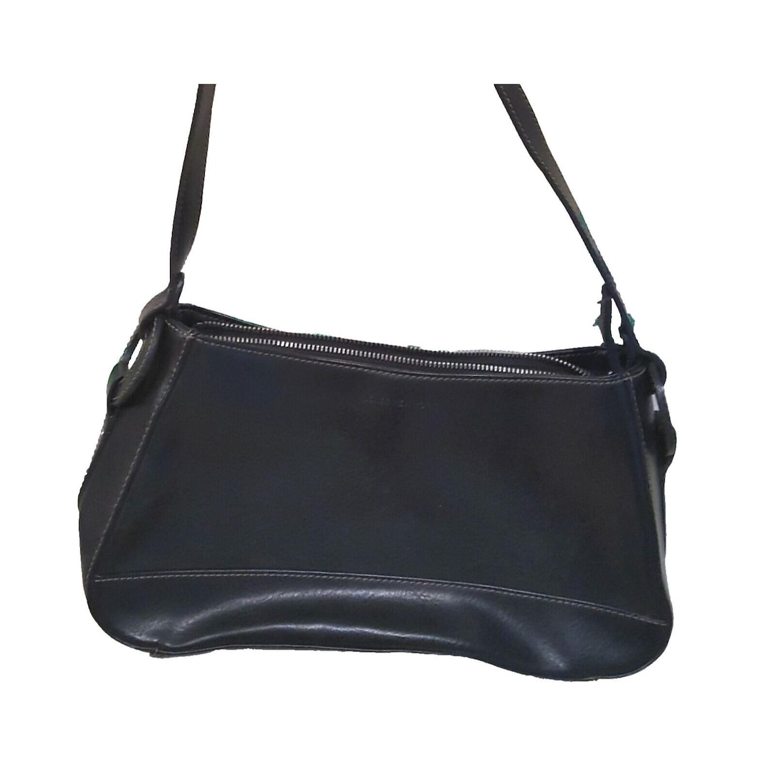 【Old Folk House】Studs Shoulder Bag Vintage Y2K Jones New York Pocketbook Black Shoulder Bag Purse