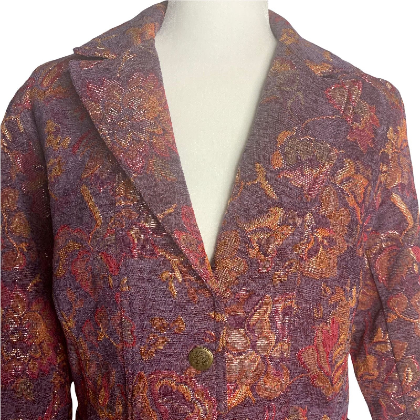 Vintage Coldwater Creek Tapestry Blazer 