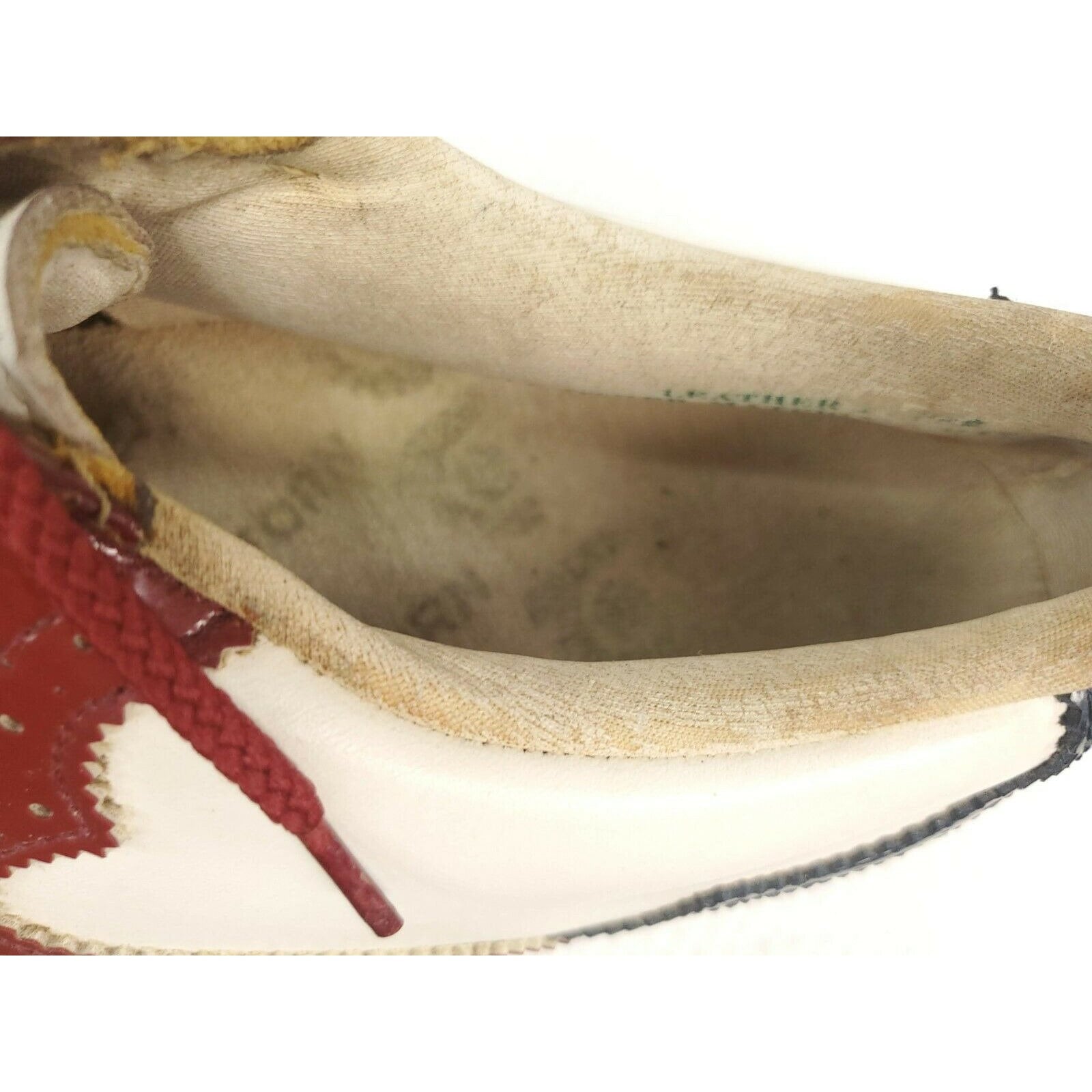 Vintage 60s Patent Leather Golf Shoes Oxfords Mens 9.5 Red  display picture 3