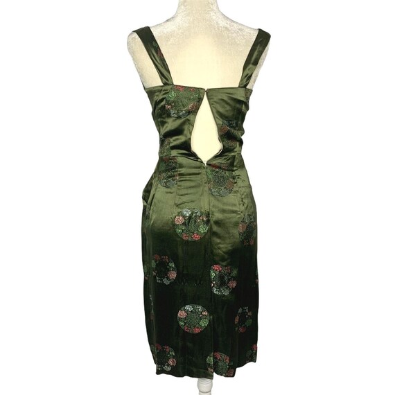 Vintage 50s Alfred Shaheen Dress Tunic Set S Gree… - image 9