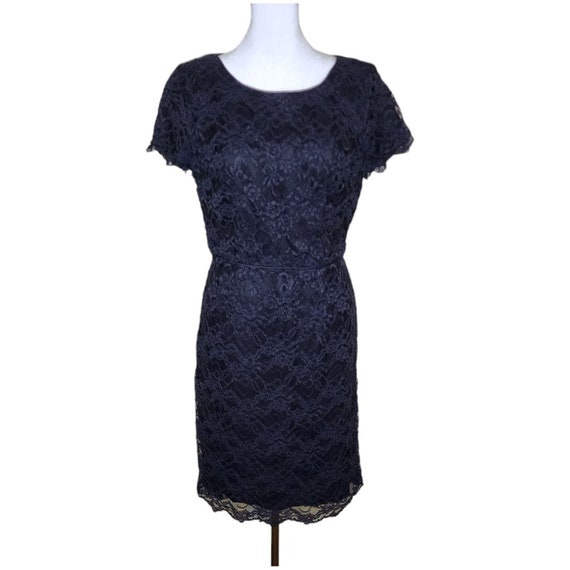 Vintage 90s Laura Ashley Cocktail Dress Womens Si… - image 1