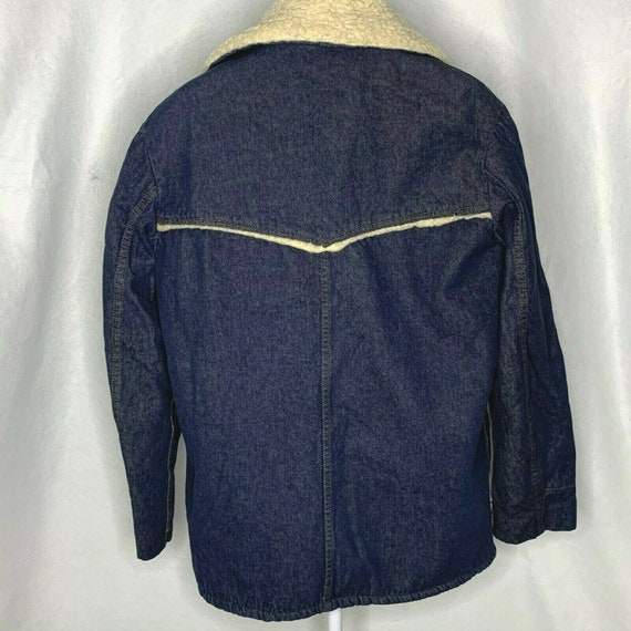 Vintage 60s Sears Denim Ranch Jean Jacket 42T She… - image 4