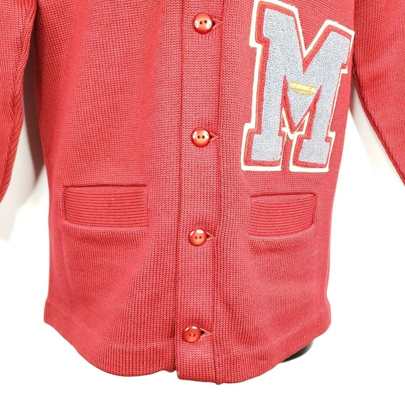 Vintage 40s Varsity Wool Letterman Sweater Small … - image 3