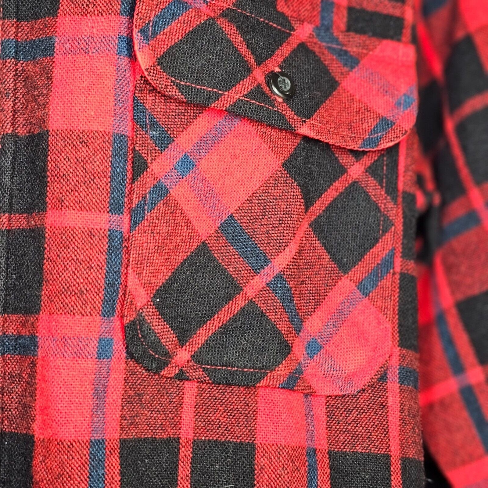 Vntage J. Crew Chemse homme talle moyenne en oxford à carreaux