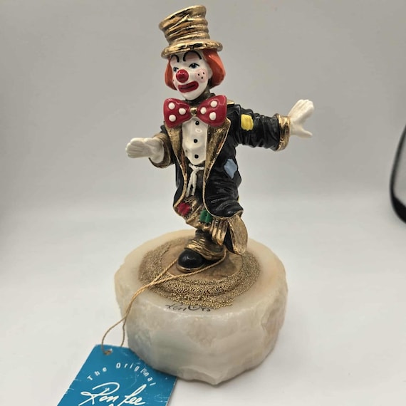 Vintage 90s Clown Hobo Chip off Old Block Ron Lee Signed 95 Onyx