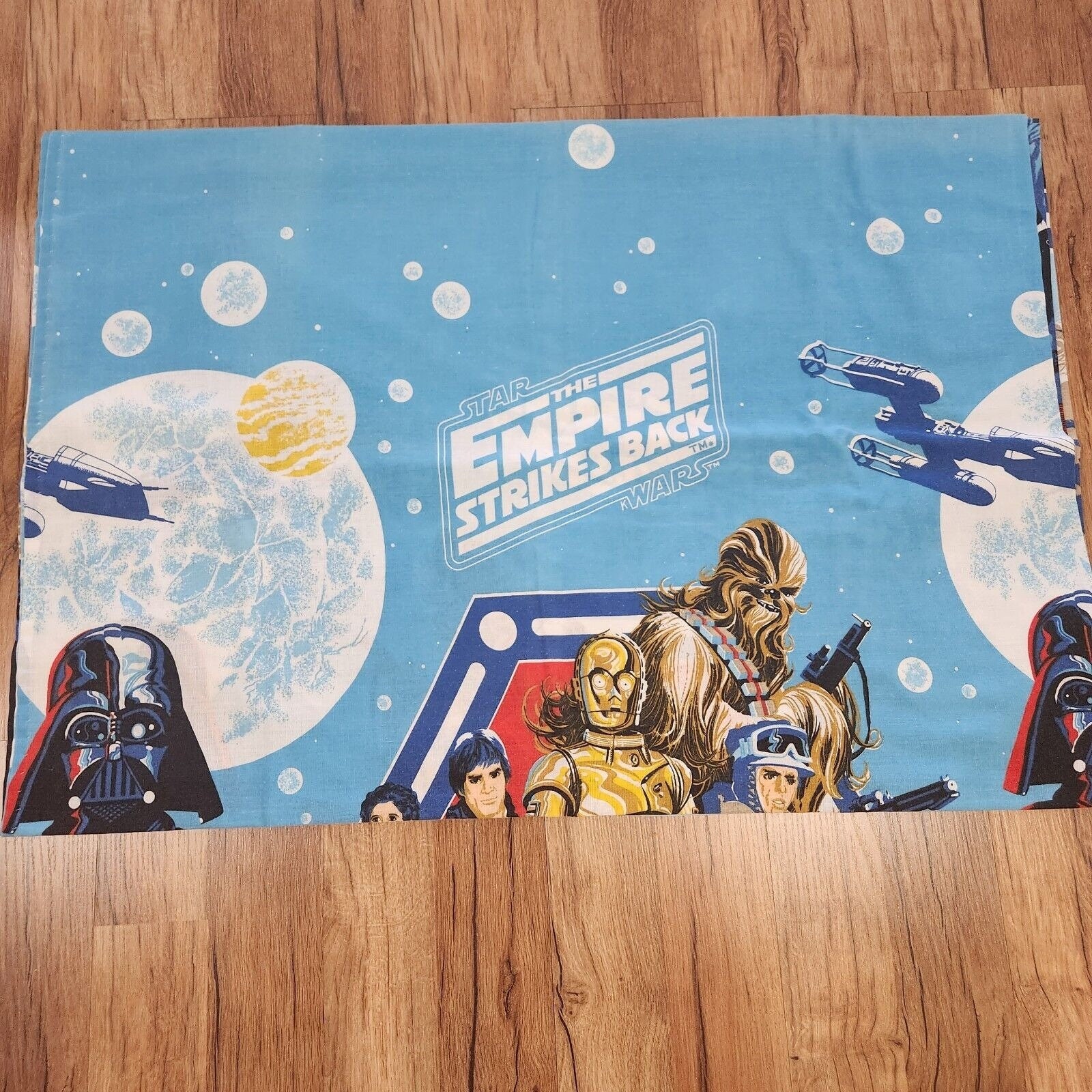 Vintage 70s Star Wars Empire Strikes Back Bedspread Darth Vader