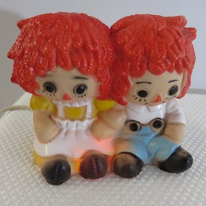 Raggedy andy lamp - Etsy 日本