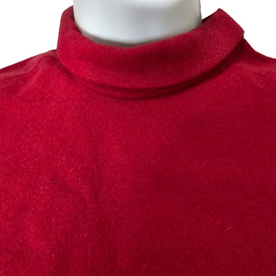 Vintage 60s Dress Womens Size Medium Red Sheath H… - image 9