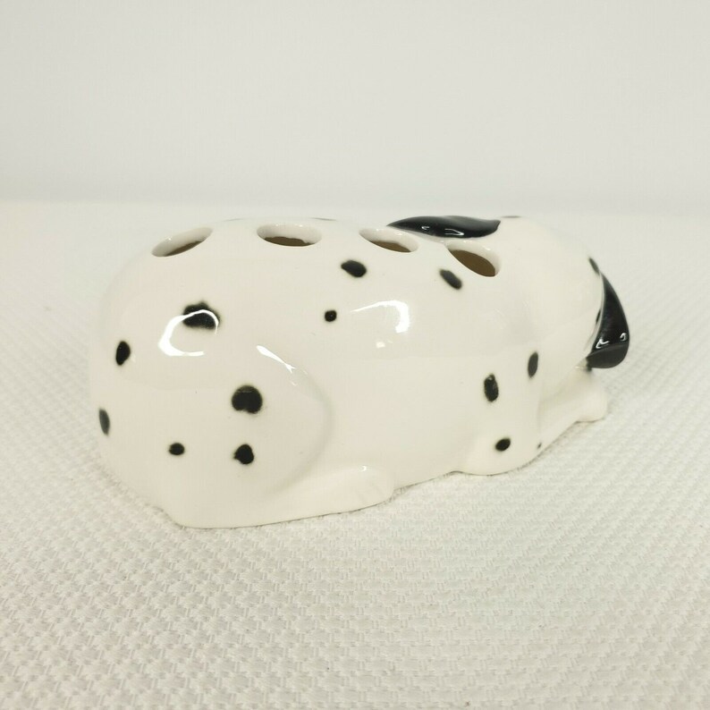 Vintage Otagiri Dalmatian Dog Pen Pencil Toothbrush Holder Ceramic Japan Figure