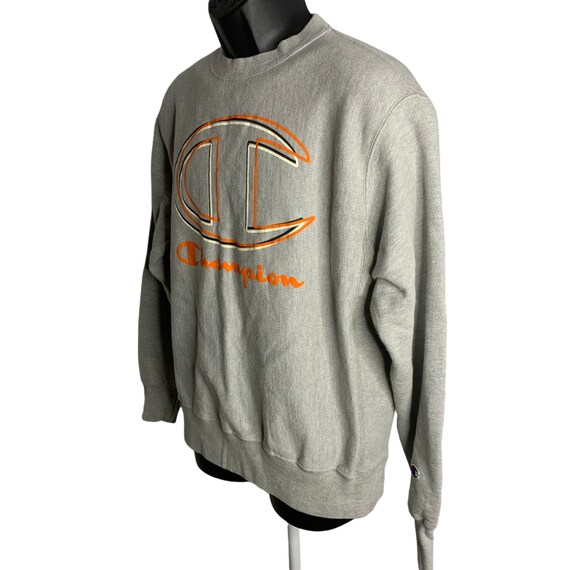 Vintage Champion Reverse Weave Sweatshirt M Grey … - image 5